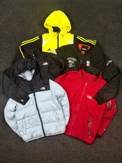 Branded Outdoor & Winter Jackets Bundle | Grade AB | Mixed Sizes | The North Face, Adidas & More | Wholesale