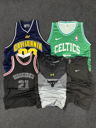 Branded Basketball Jerseys & Performance Tops Bundle | Grade AB | Mixed Sizes | Nike, Adidas, Under Armour & More | Sportswear Wholesale